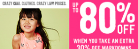 crazy 8 summer clearance sale